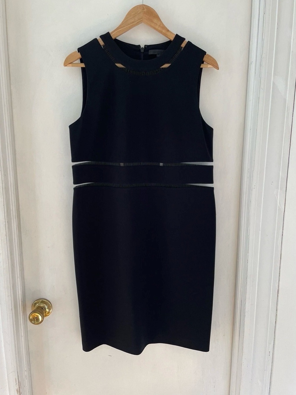 Alexander Wang Black Sleeveless Mini Dress with Subtle Cutouts